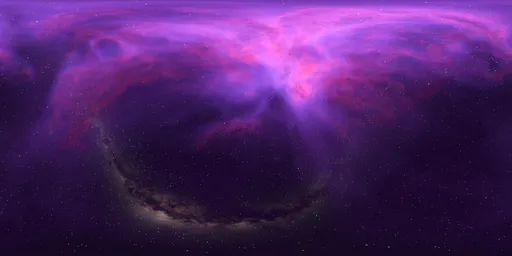 Colorful Nebula in Space