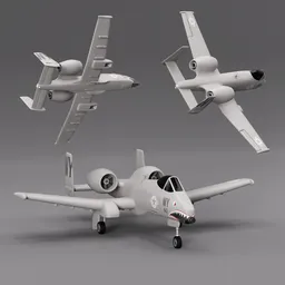 Stylized A-10 Warthog