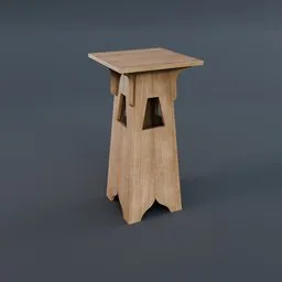 Vintage Wooden Plant Stand