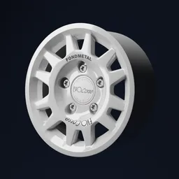 Highly detailed Blender 3D model of an offroad racing rim, suitable for virtual Dakar rally builds.