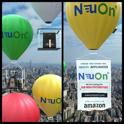 Ballon cgi add with video and banner