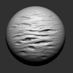 3D sculpting brush creating detailed creature skin texture, ideal for monster and animal meshes in Blender.