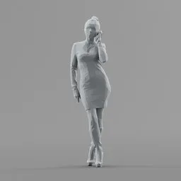 Lowpoly Female Standing