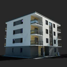 Modern apartment building