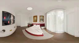 Modern Classic White Bedroom Interior