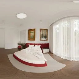Modern Classic White Bedroom Interior