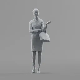 Lowpoly Female Standing