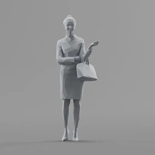 Lowpoly Female Standing