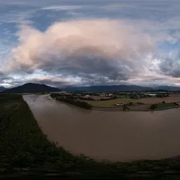 Storm Sky Clouds Sunset Aerial