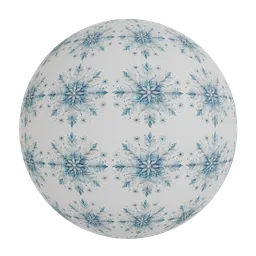 Ornate  floral snowflakes wallpaper