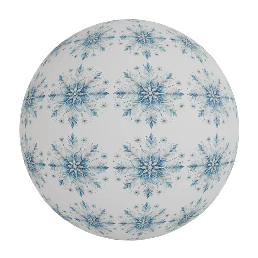 Ornate  floral snowflakes wallpaper