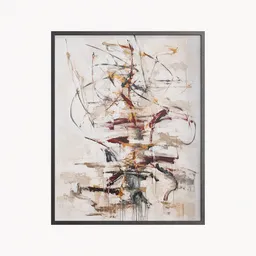 Abstract Painting Gestural-Inspired