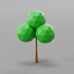 Low Poly Apple Tree