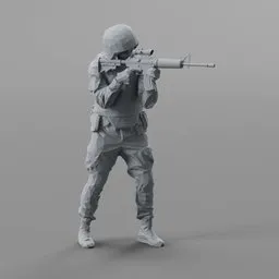 Lowpoly People SWAT Soldier