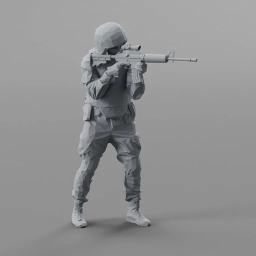 Lowpoly People SWAT Soldier