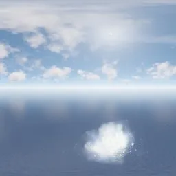 Sky - Bright Ocean Sky Clouds Sunny