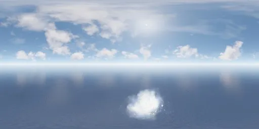 Sky - Bright Ocean Sky Clouds Sunny
