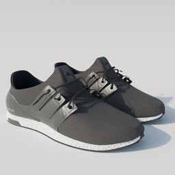 Highly detailed Adidas Ultraboost 3D model rendered in Blender, suitable for extreme sports design use.