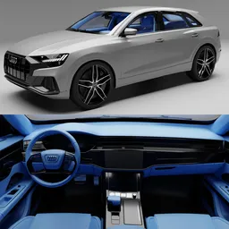(Rigged)Audi rsq8+Interior