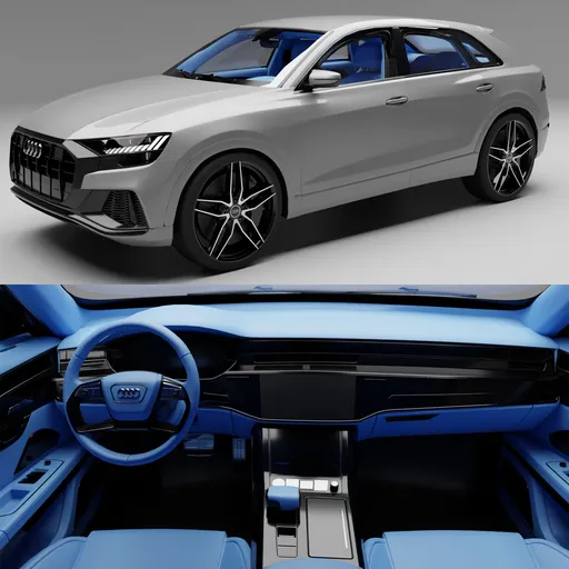 (Rigged)Audi rsq8+Interior