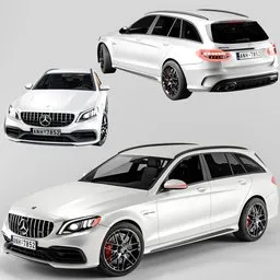 Rigged Car Mercedes benz c63