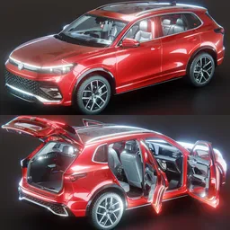 Volkswagen Tiguan (Interior)(Rigged) 2024
