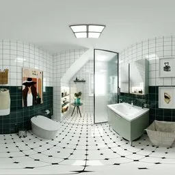 Clean Bright Tidy Bathroom