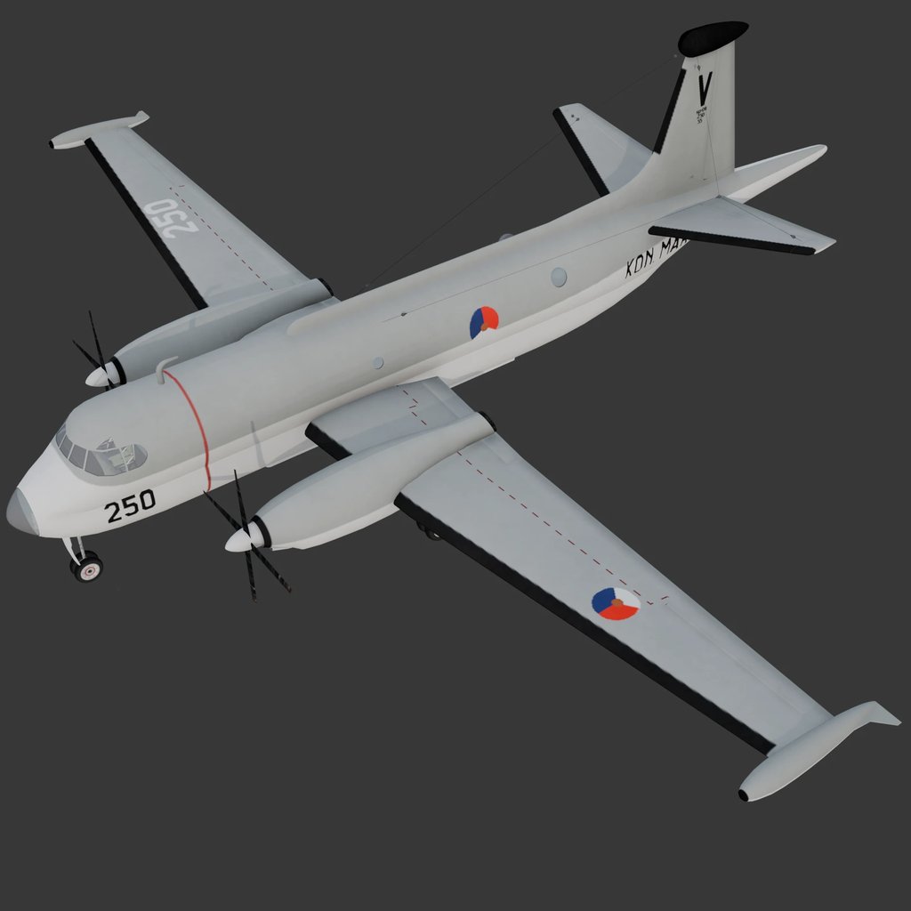 Breguet Atlantic BR 1150 Aircraft | Airplane models | BlenderKit