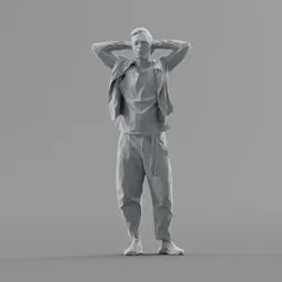Lowpoly Male Standing