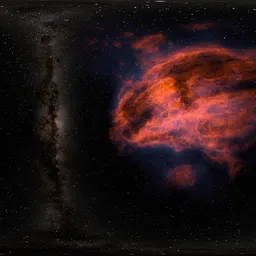 Sci-fi Space Stars with Nebula