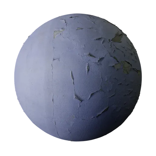 Peeling Blue Wall Paint