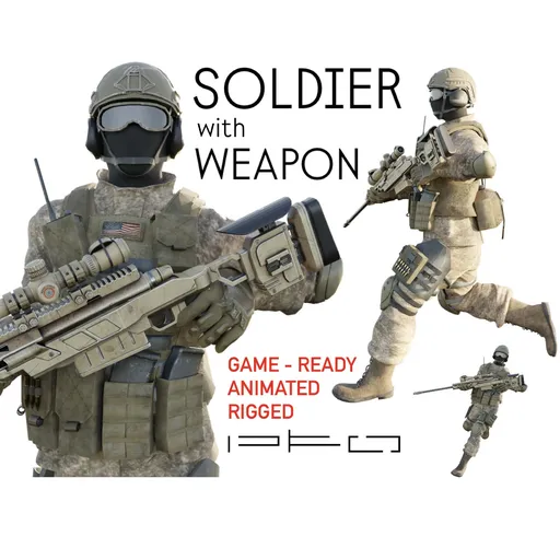 Soldier with Weapon