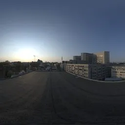 City Rooftop Sunset