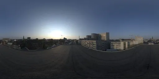 City Rooftop Sunset