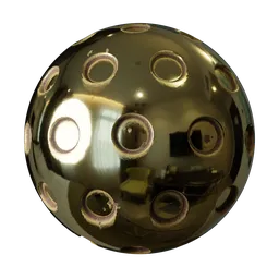 Golden Perforated Metal