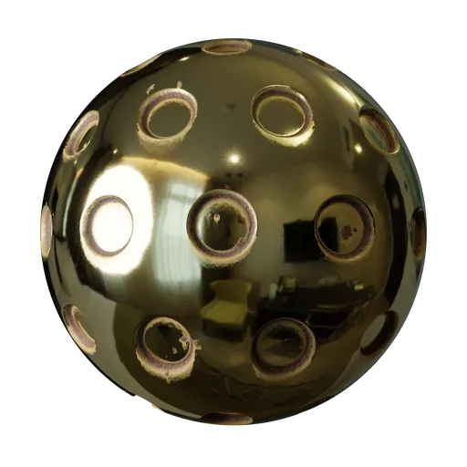 Golden Perforated Metal