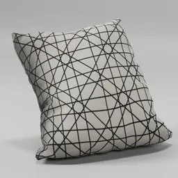 Scratch printed pillow