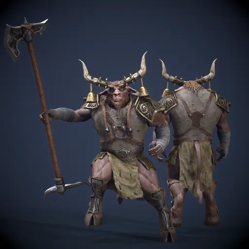 Minotaur Warrior- Dark Fantasy