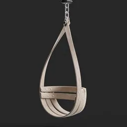 "Experience the serenity of a simple adjustable Hanging Wooden Swing in 3D model for Blender 3D. Created with exquisite attention to detail, this wooden swing is suspended by a metal chain and comes with an adjustable height feature."