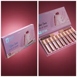 Liquid lipstick box animation