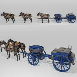 Prussian Supply cart & 6HP 1842