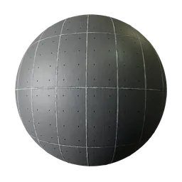 Black painted concrete panels