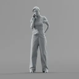 Lowpoly Female Standing