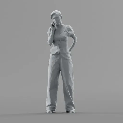 Lowpoly Female Standing