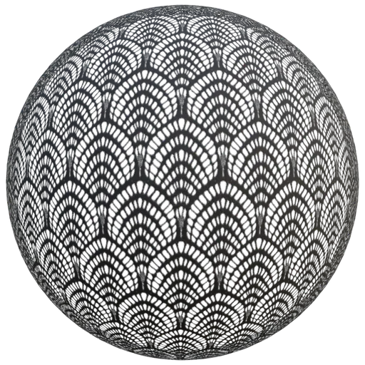 Black Art Deco Lace PBR