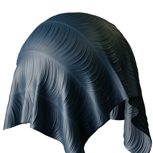 Curtain blue fabric