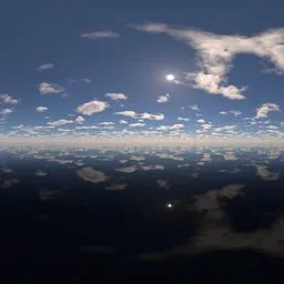Sea surface, sky, sea, water, clouds.exr