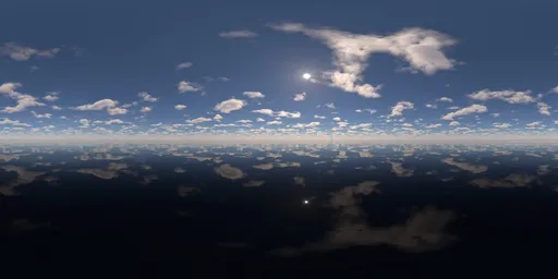 Sea surface, sky, sea, water, clouds.exr