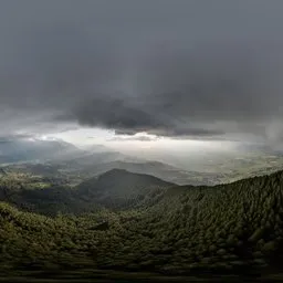 Dark Storm Cloud Sunset