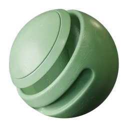 Green Scratched Plastic
